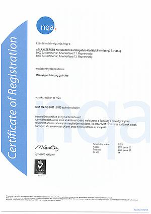 Ablakszerker ISO NQA 9001.2015_2017_Hu